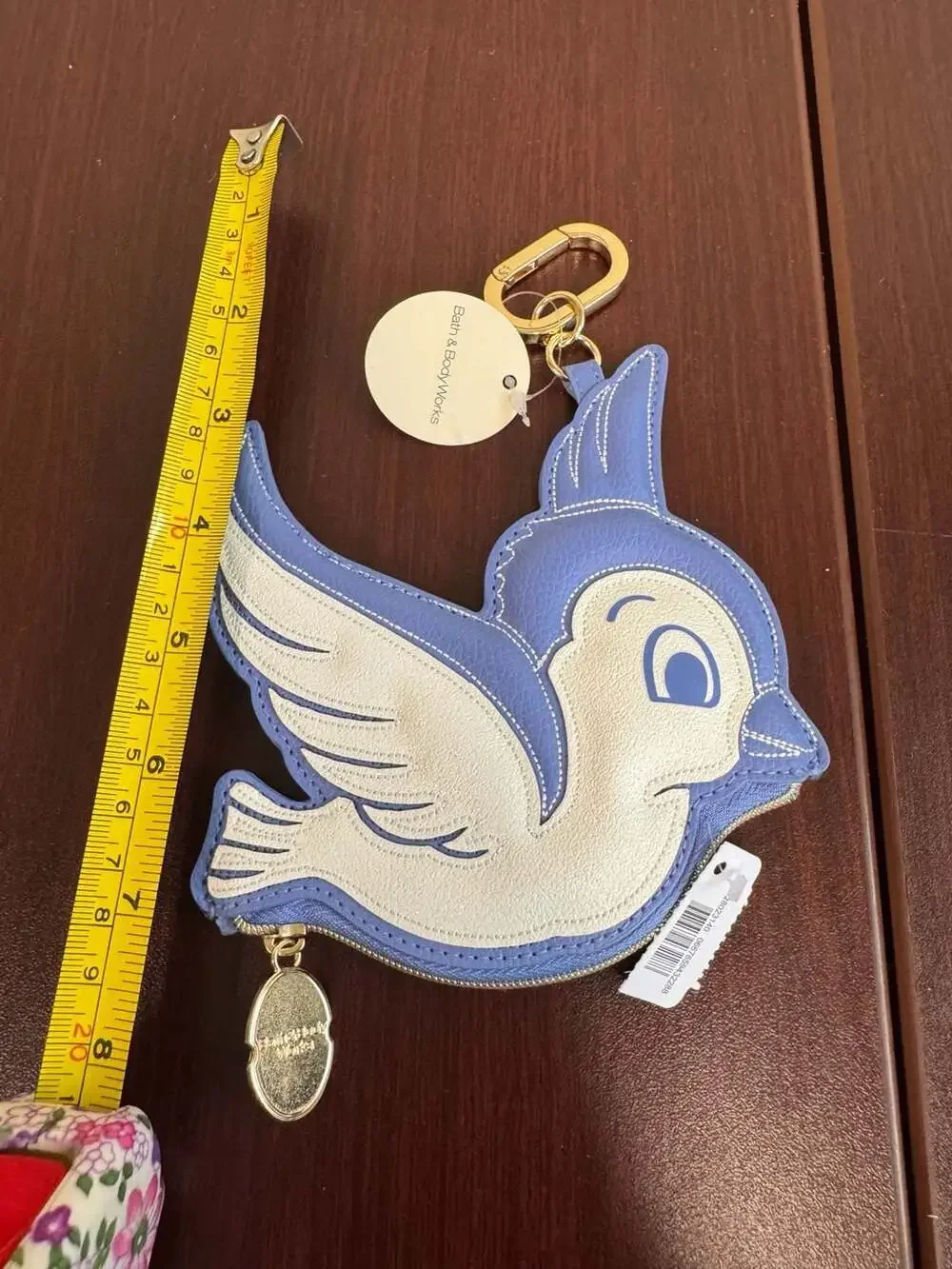 Bath & Body Works Disney Princess Snow White Blue Bird Coin Purse Keychain